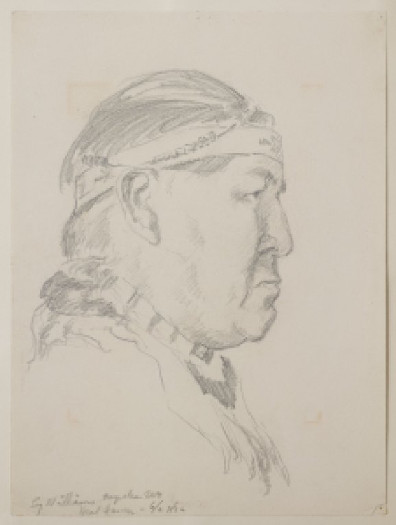 Clyfford Still, PD-84 (Lije Williams, Head Dancer), 1936. Graphite on paper, 12 x 9 in. Clyfford Still Museum, Denver © City and County of Denver / ARS, NY