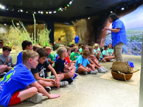 Children are in awe of the people of the Pecos who lived bountifully in what is now called Texas and Mexico for thousands of years, creating stunning and cosmologically complex rock art murals. All photos courtesy of the Witte Museum.